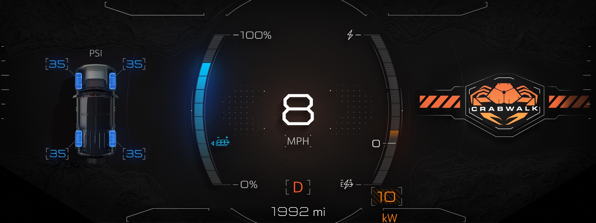Download 2024 GMC Hummer EV SUV - Infotainment Screen HD Wallpaper 1920x720 #53