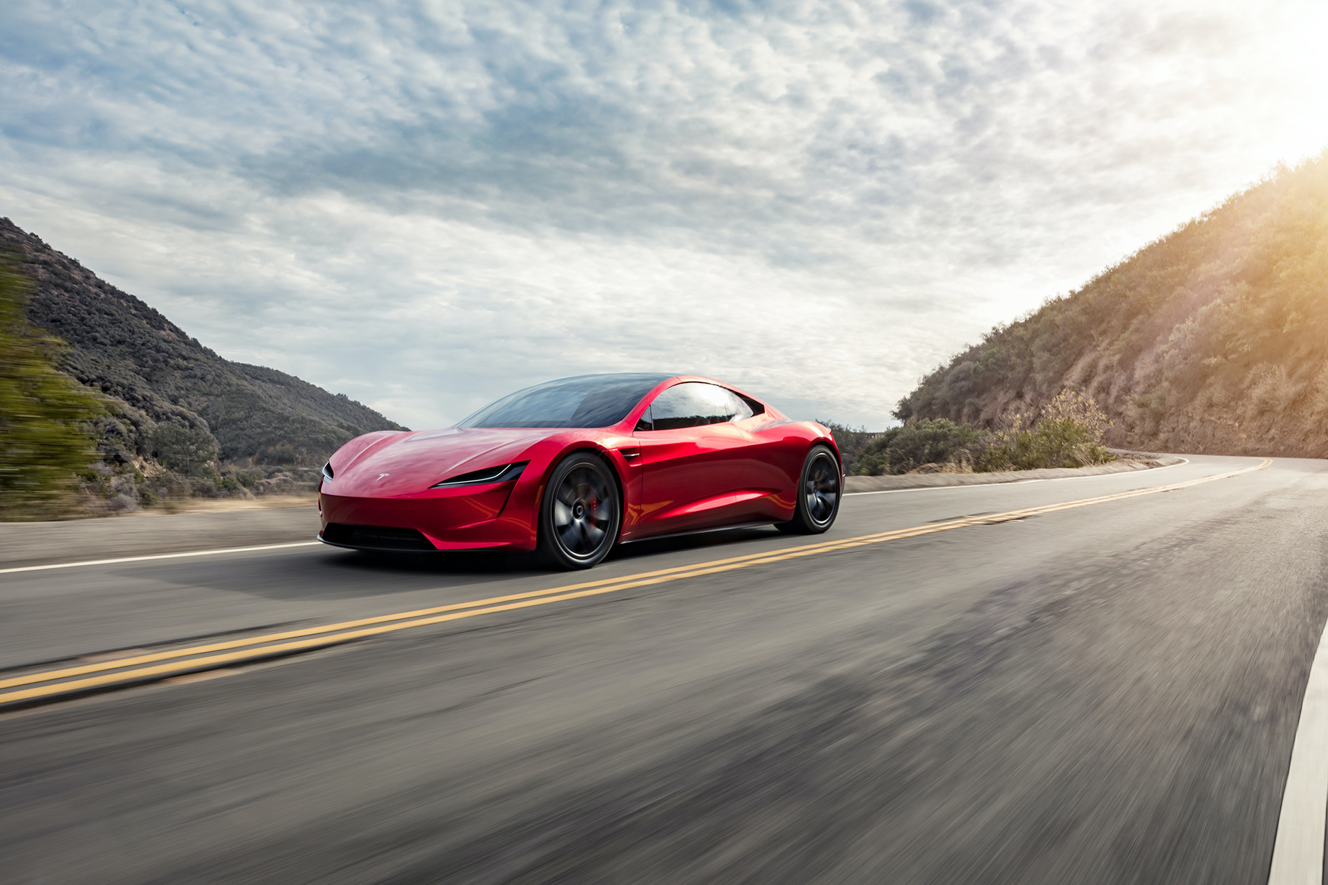 Download 2020 Tesla Roadster - Front Three-Quarter - Copy HD Wallpaper 1920x1280 #3