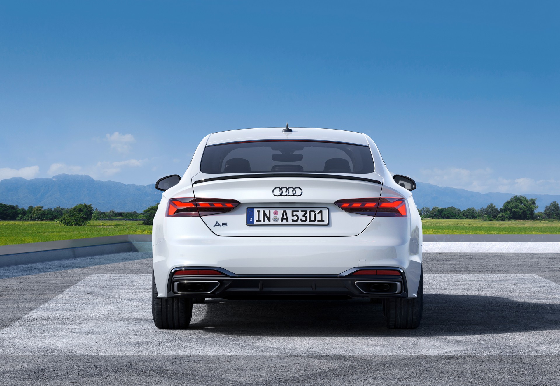 Download 2022 Audi A5 Sportback S line competition plus - Rear HD Wallpaper 1920x1326 #4