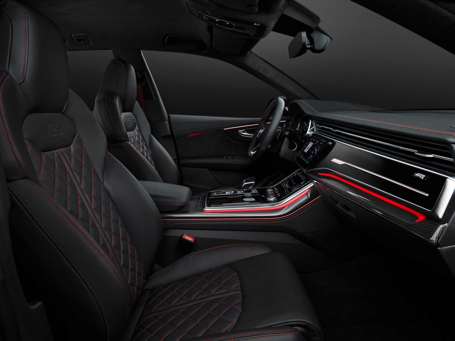 Download 2022 Audi Q8 competition plus - Interior HD Wallpaper 1920x1440 #13