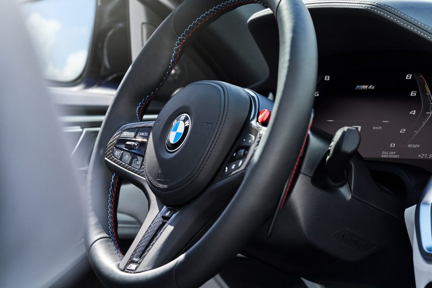 2022 BMW M4 Competition Convertible M xDrive - Interior, Steering Wheel Wallpaper 850x567 #95