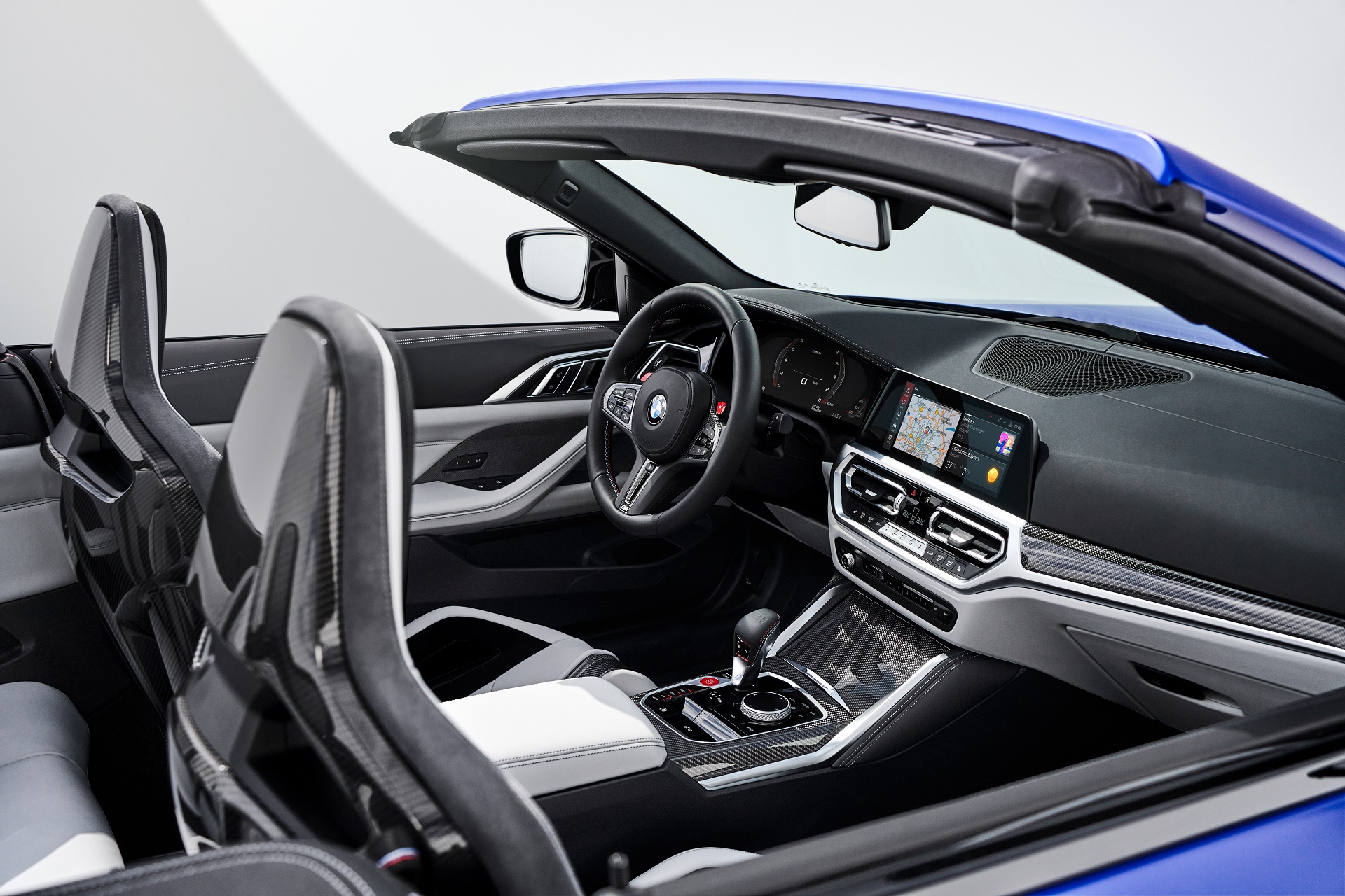 Download 2022 BMW M4 Competition Convertible M xDrive - Interior HD Wallpaper 1920x1280 #78