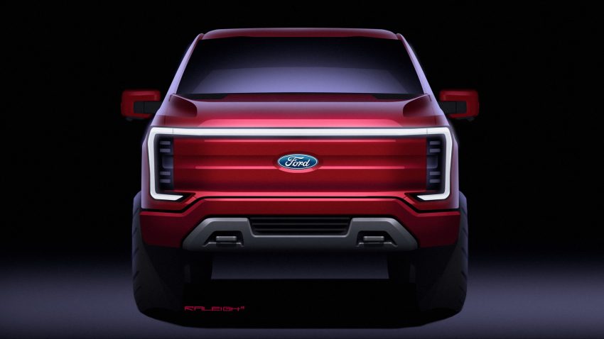 2022 Ford F-150 Lightning - Design Sketch Wallpaper 850x478 #28