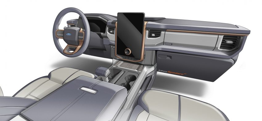 2022 Ford F-150 Lightning - Design Sketch Wallpaper 850x392 #32