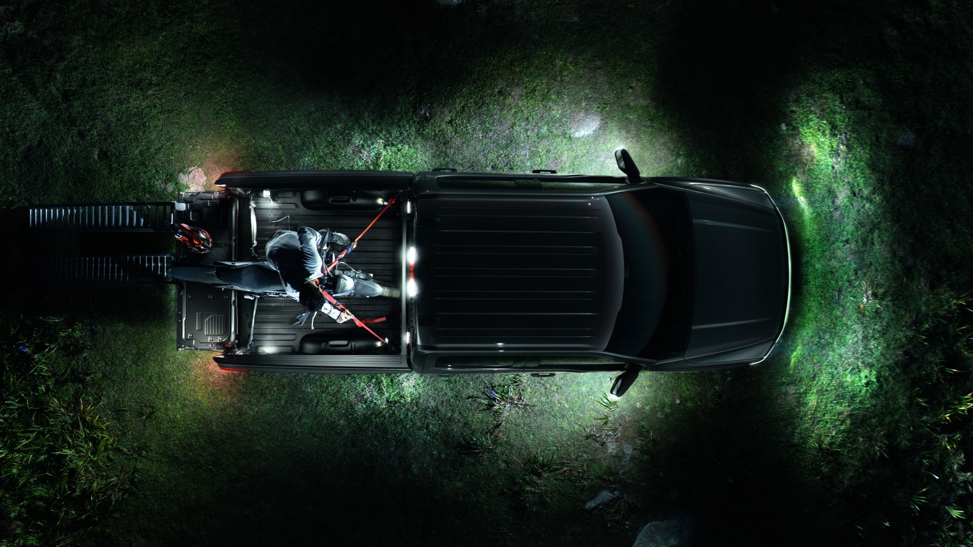 Download 2022 Ford F-150 Lightning Lariat - Top HD Wallpaper 1920x1080 #16