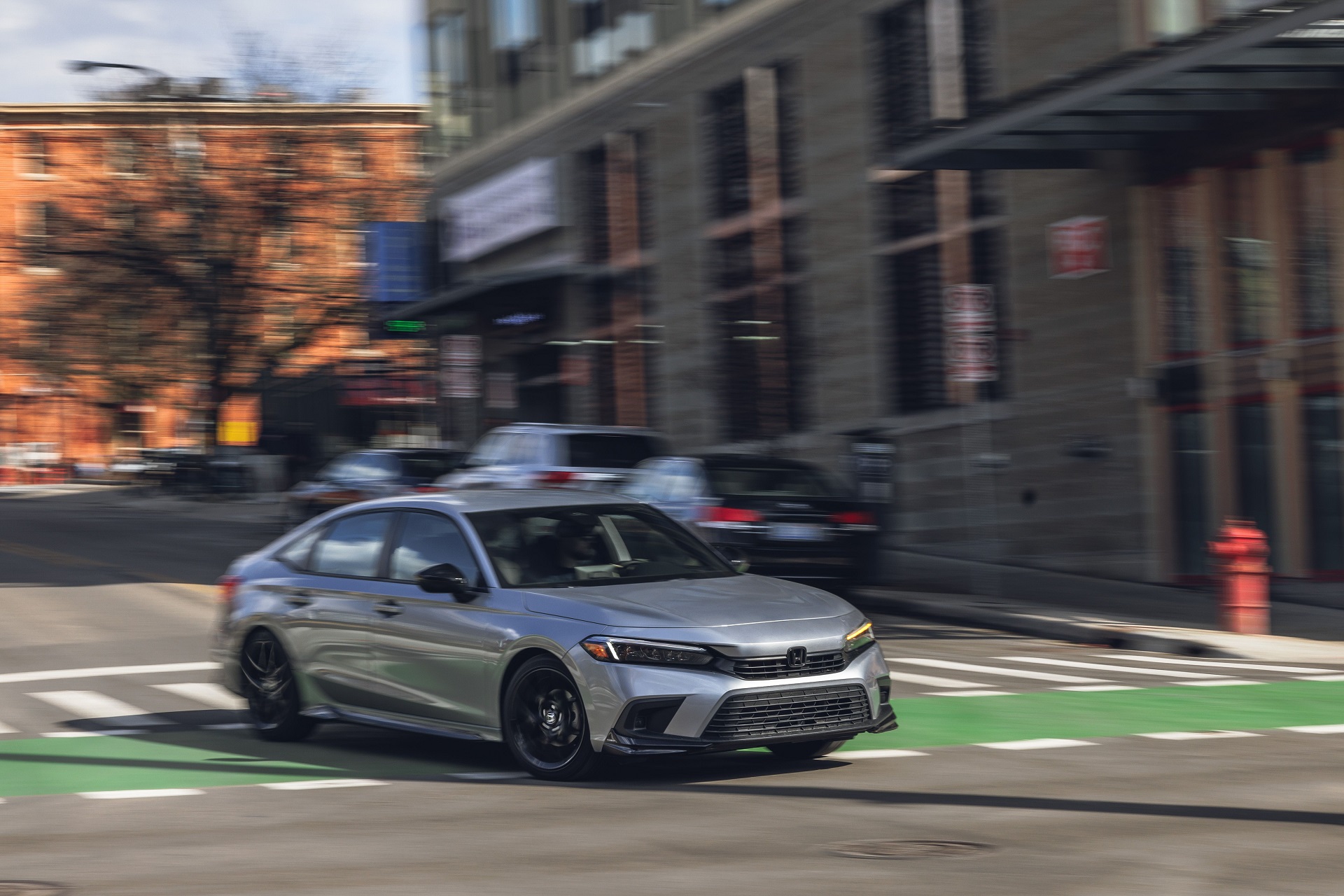 Download 2022 Honda Civic Sedan Sport - Front Three-Quarter HD Wallpaper 1920x1280 #36