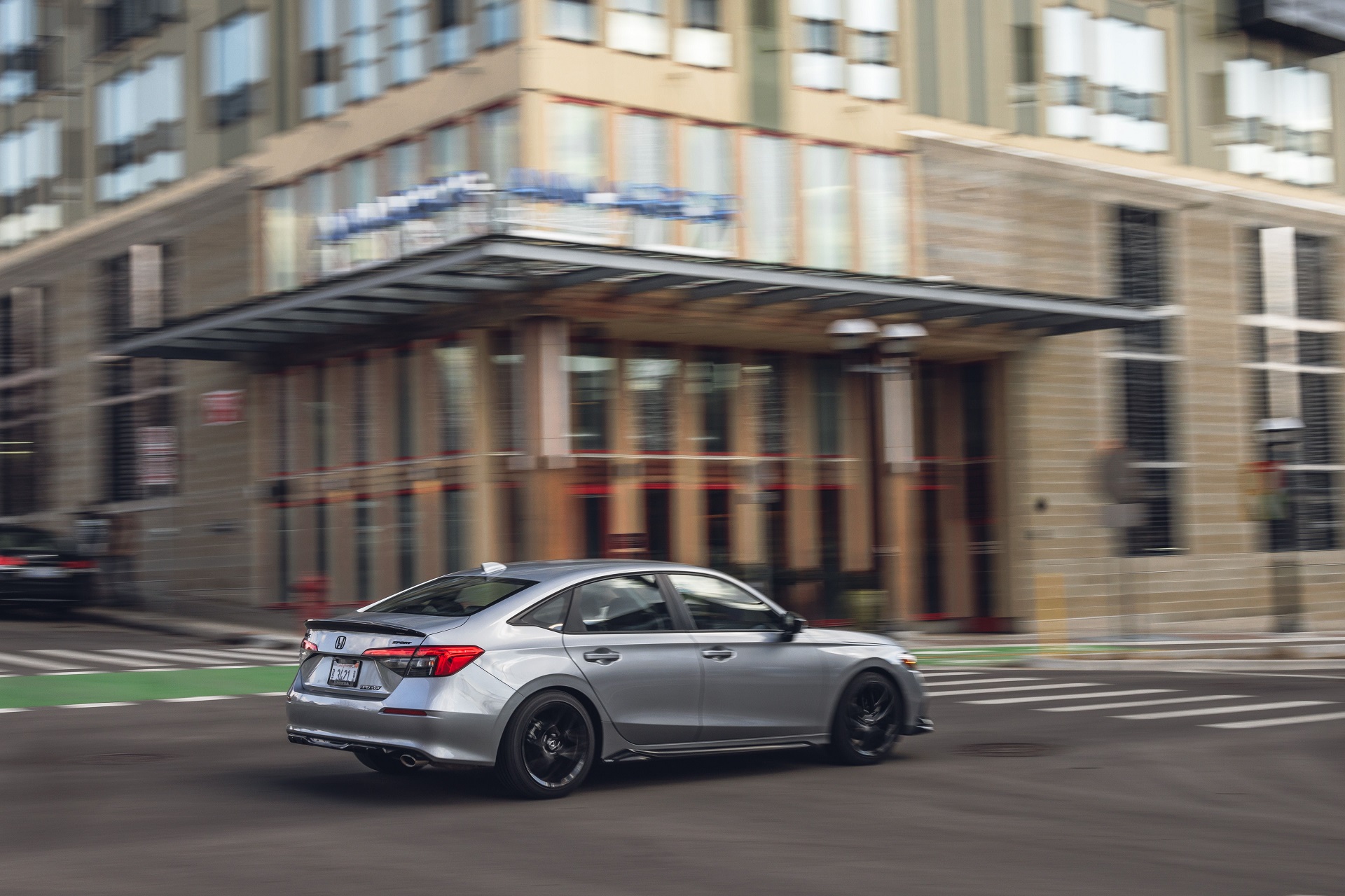Download 2022 Honda Civic Sedan Sport - Rear Three-Quarter HD Wallpaper 1920x1280 #39