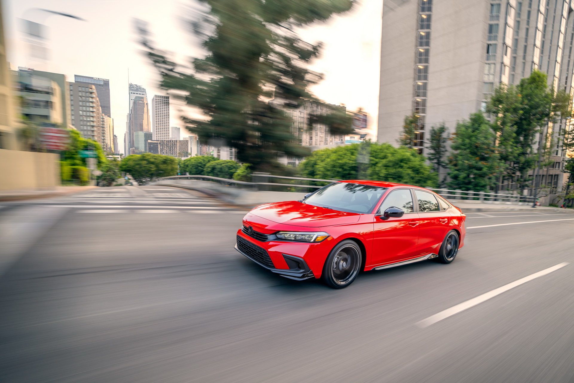 Download 2022 Honda Civic Sedan Sport with HPD Package - Front Three-Quarter HD Wallpaper 1920x1280 #5