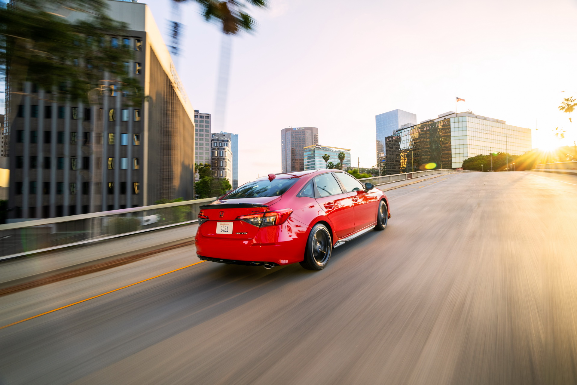 Download 2022 Honda Civic Sedan Sport with HPD Package - Rear Three-Quarter HD Wallpaper 1920x1280 #6