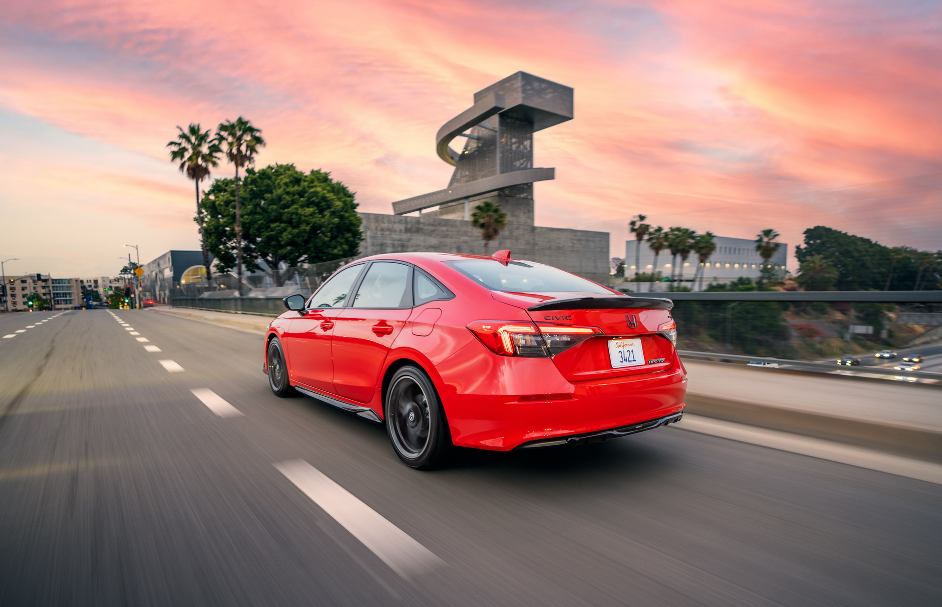 Download 2022 Honda Civic Sedan Sport with HPD Package - Rear HD Wallpaper 1920x1238 #2