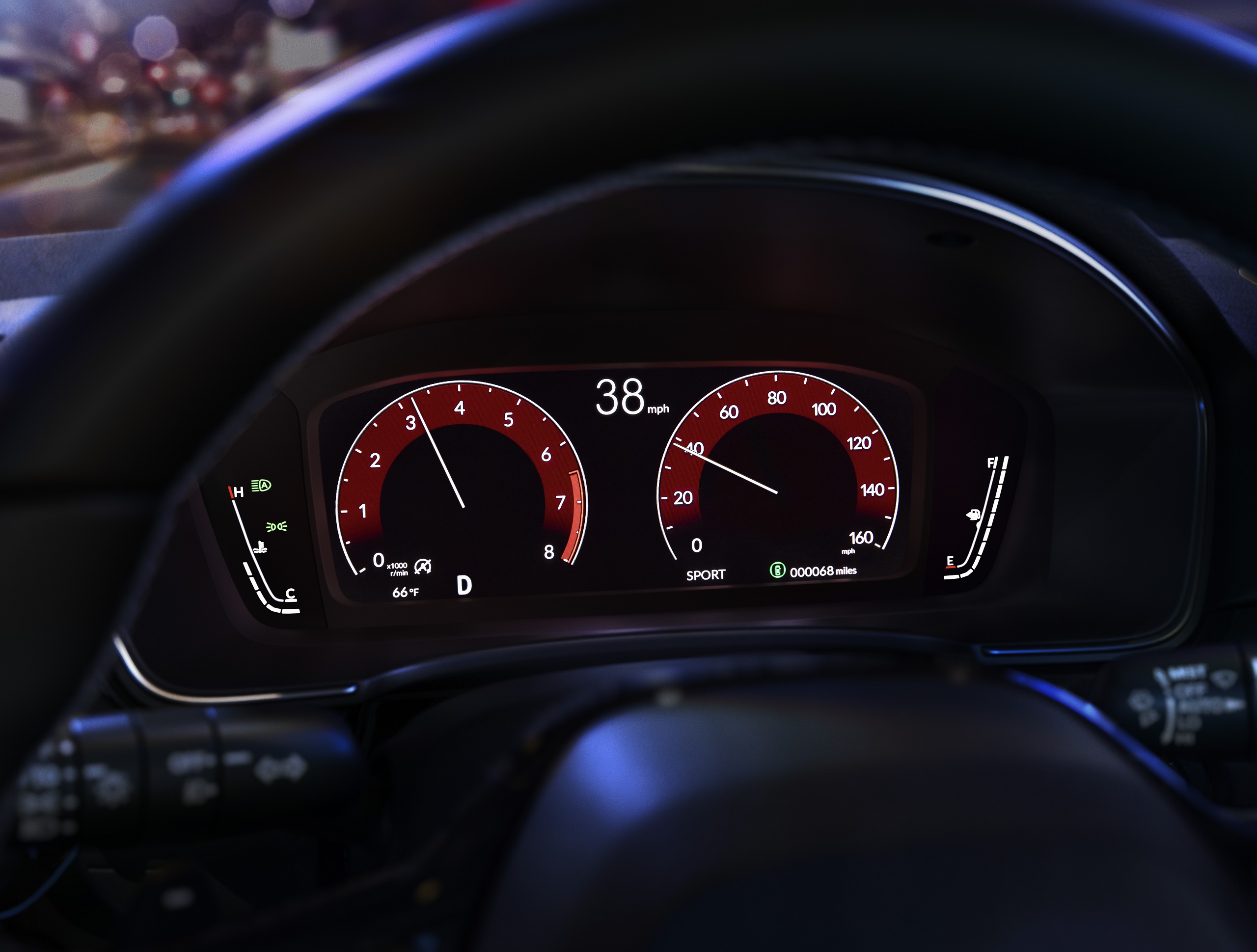 Download 2022 Honda Civic Sedan Touring - Instrument Cluster HD Wallpaper 2560x1939 #18