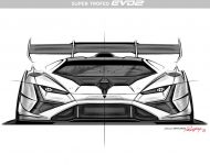 2022 Lamborghini Huracán Super Trofeo EVO2 - Design Sketch Wallpaper 190x150