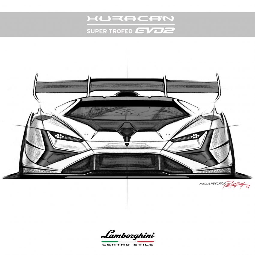 2022 Lamborghini Huracán Super Trofeo EVO2 - Design Sketch Wallpaper 850x850 #22
