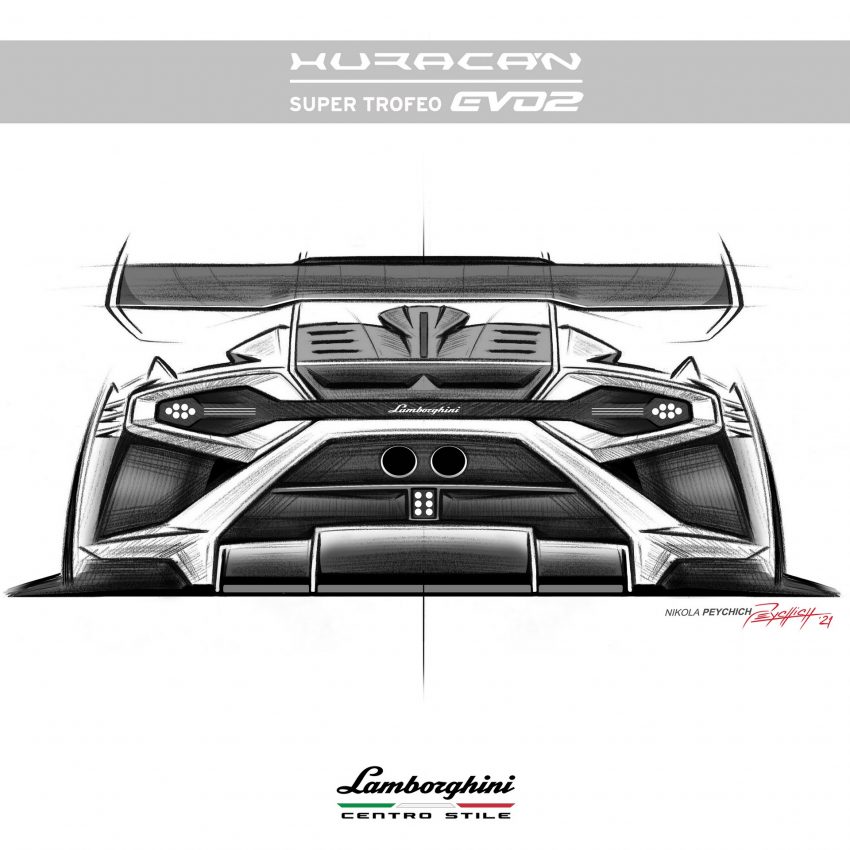 2022 Lamborghini Huracán Super Trofeo EVO2 - Design Sketch Wallpaper 850x850 #23