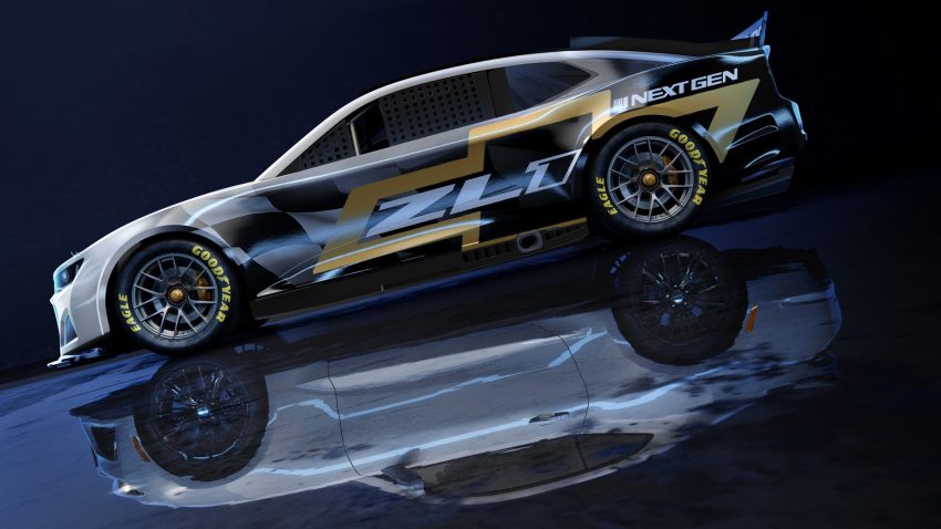 2022 NASCAR Next Gen Chevrolet Camaro ZL1 - Side Wallpaper 850x478 #6