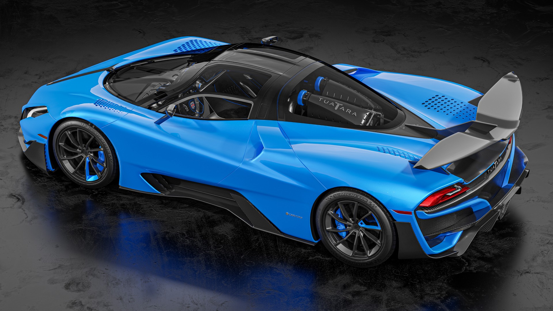 Download 2022 Shelby SuperCars Tuatara Striker - Rear Three-Quarter HD Wallpaper 1920x1080 #2