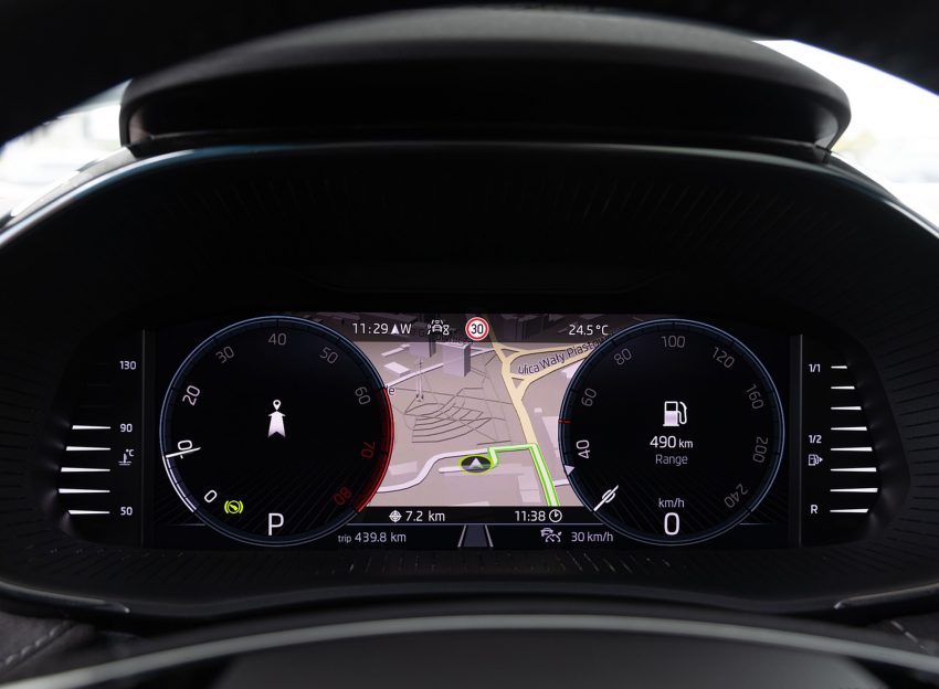 2022 Škoda Fabia - Digital Instrument Cluster Wallpaper 850x624 #155