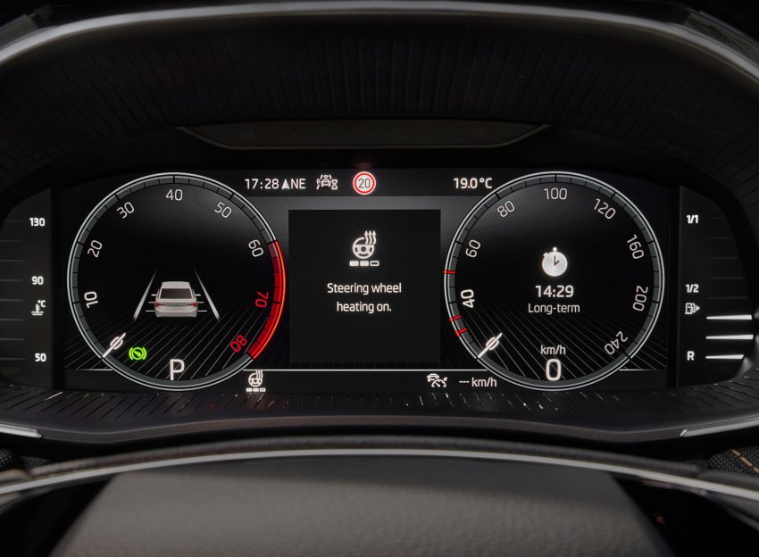 2022 Škoda Fabia - Digital Instrument Cluster Wallpaper 850x624 #29