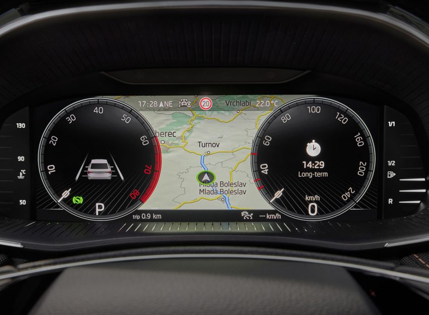 2022 Škoda Fabia - Digital Instrument Cluster Wallpaper 850x624 #30