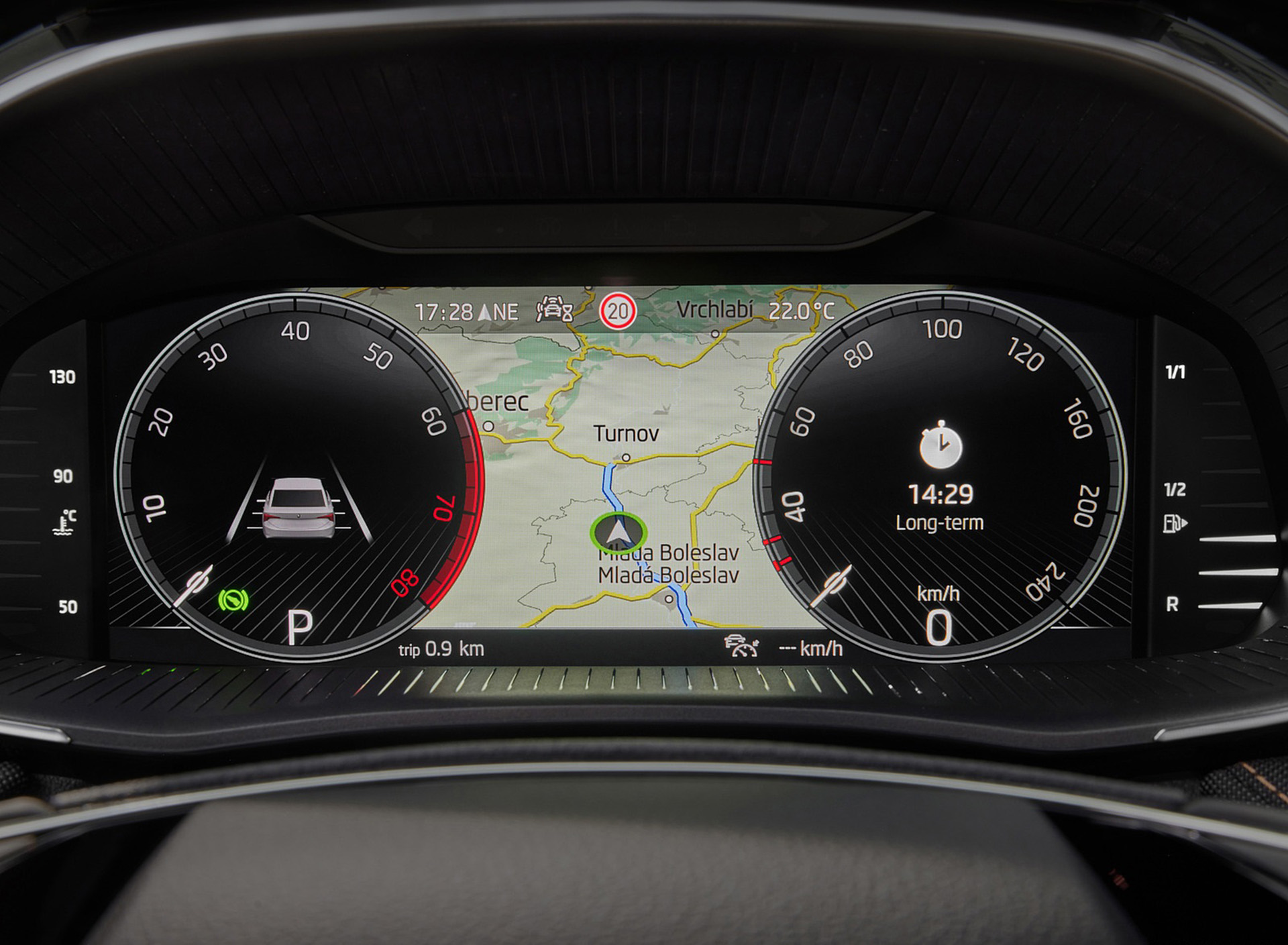 Download 2022 Škoda Fabia - Digital Instrument Cluster HD Wallpaper 1920x1409 #30