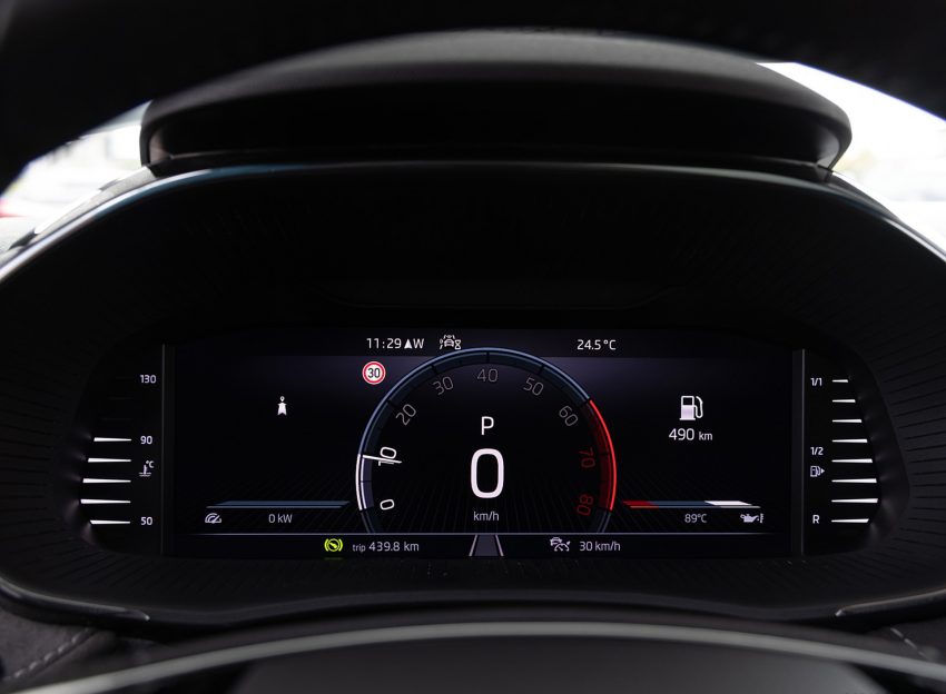 2022 Škoda Fabia - Digital Instrument Cluster Wallpaper 850x624 #157