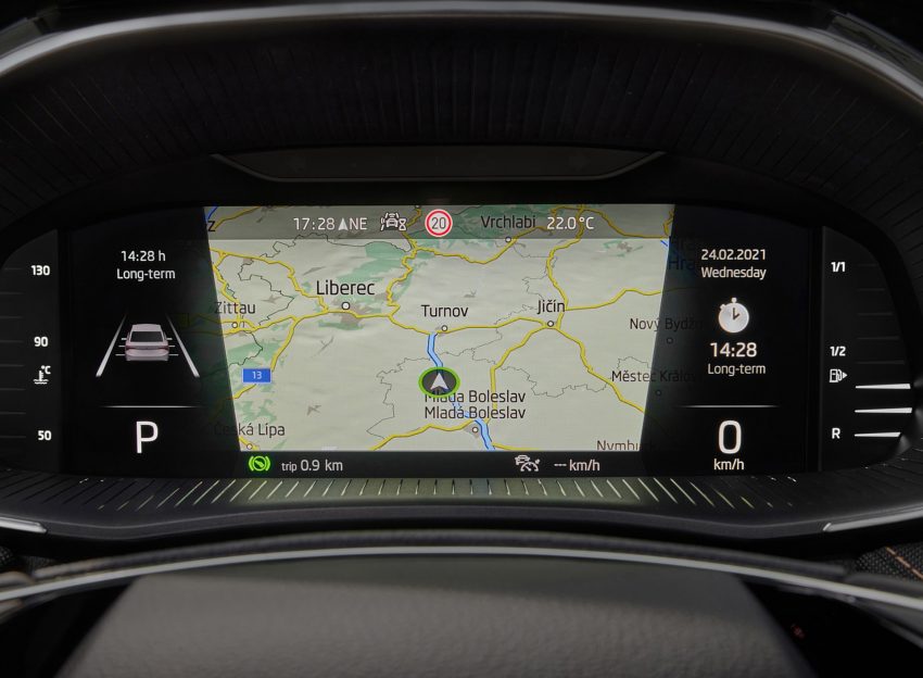 2022 Škoda Fabia - Digital Instrument Cluster Wallpaper 850x624 #31