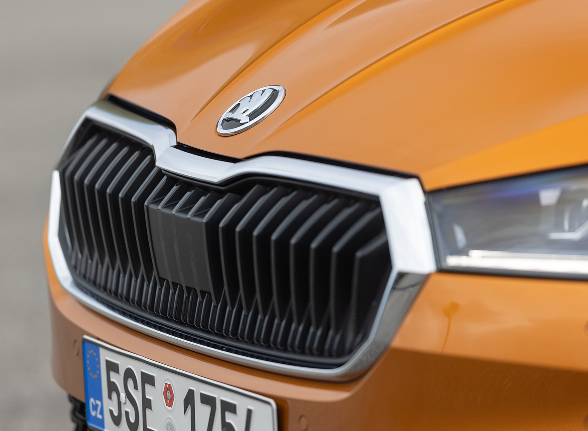 Download 2022 Škoda Fabia - Grille HD Wallpaper 1920x1409 #89