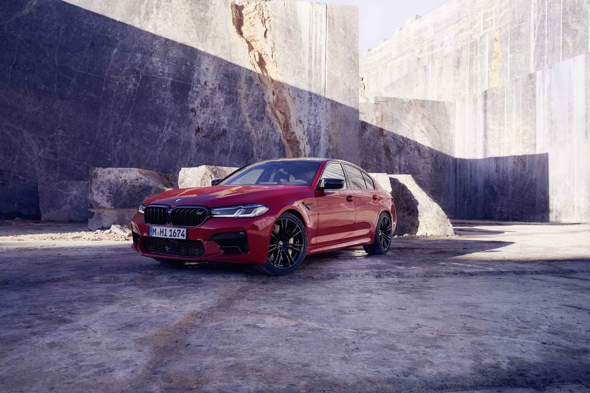 Download 2021 BMW M5 Competition - Front Three-Quarter HD Wallpaper 1920x1280 #35