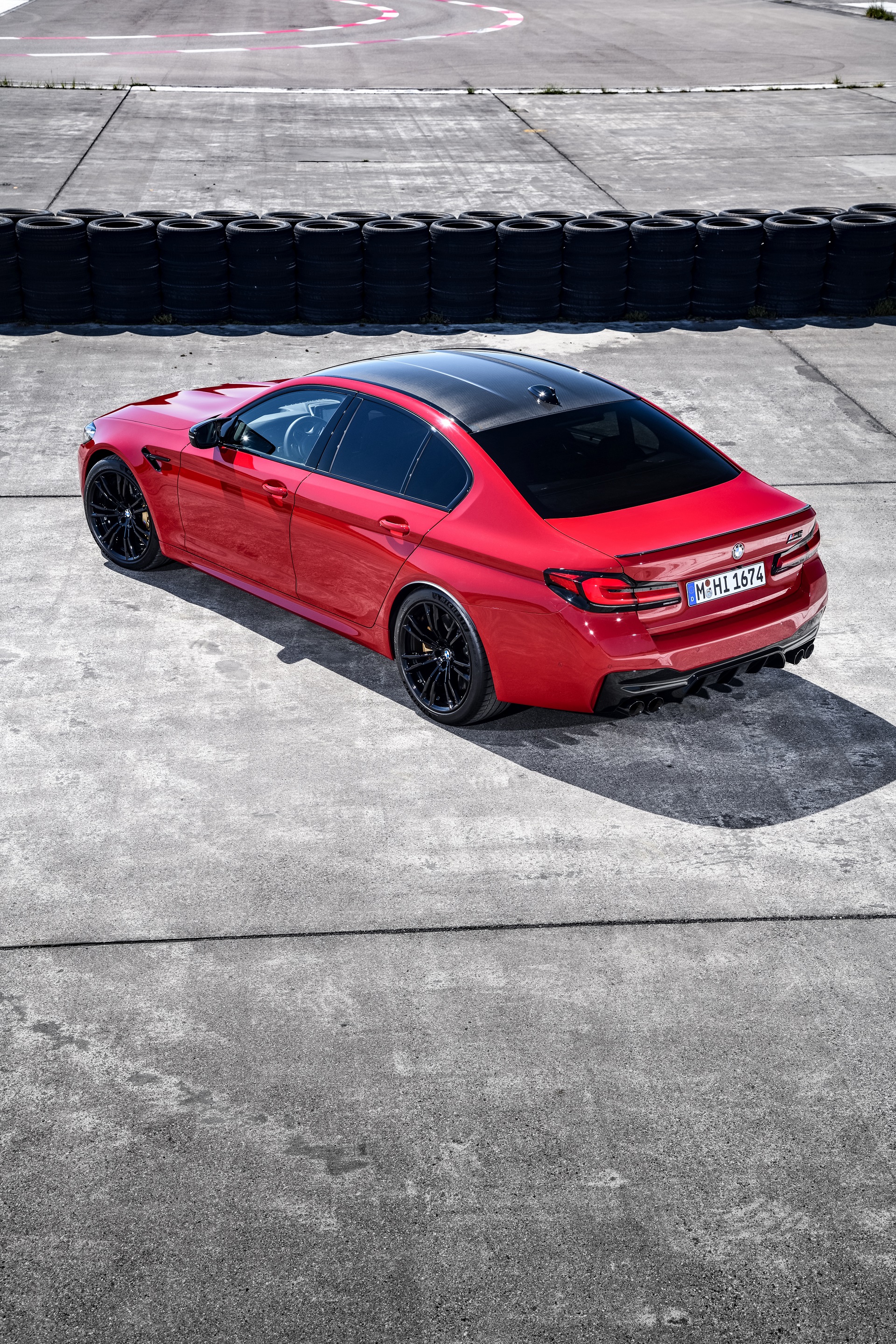 Download 2021 BMW M5 Competition - Rear Three-Quarter HD Phone Wallpaper 1920x2879 #32