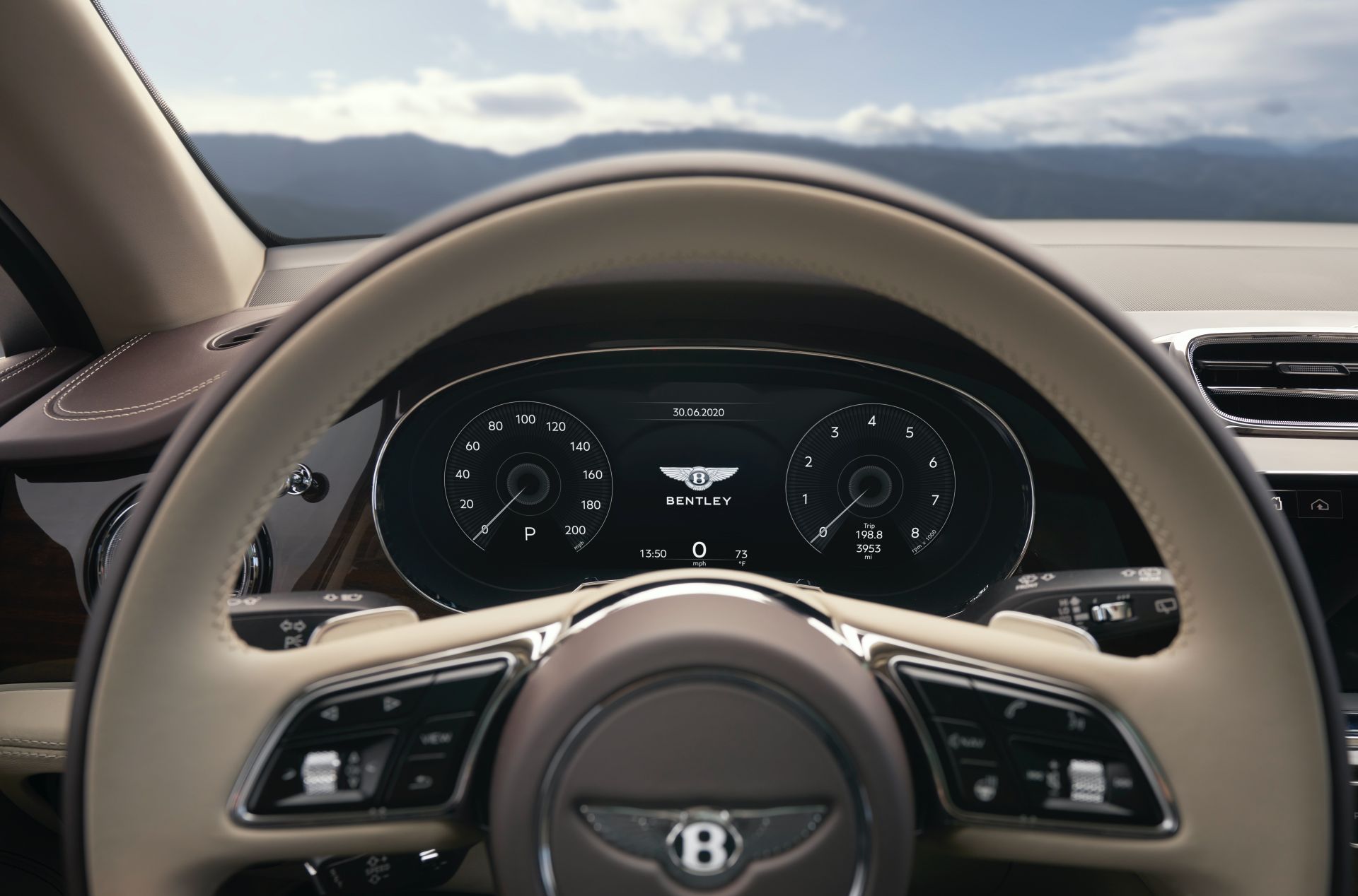 Download 2021 Bentley Bentayga Hallmark - Interior, Steering Wheel HD Wallpaper 1920x1268 #32