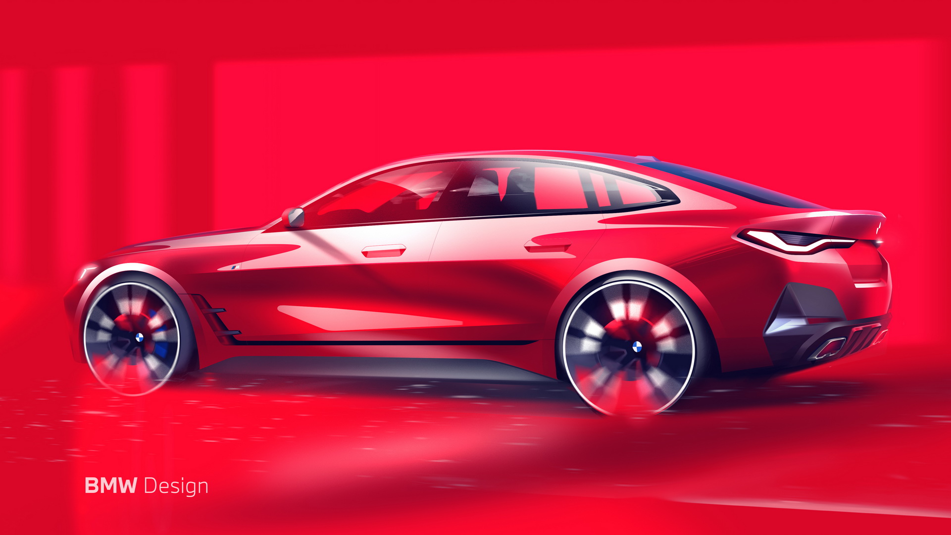 Download 2022 BMW 4 Series M440i xDrive Gran Coupé - Design Sketch HD Wallpaper 1921x1080 #148