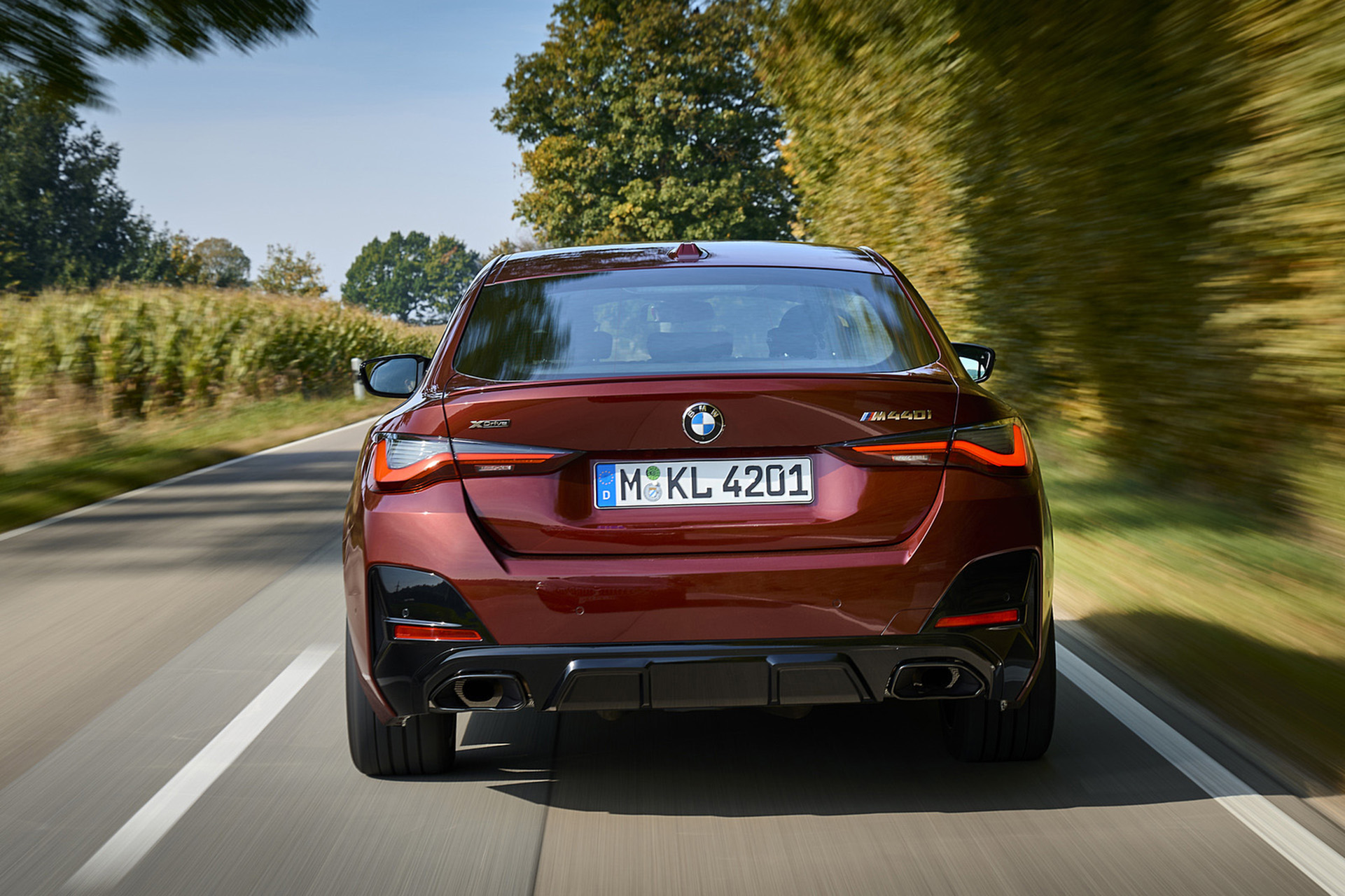 Download 2022 BMW M440i xDrive Gran Coupe - Rear HD Wallpaper 1921x1280 #42