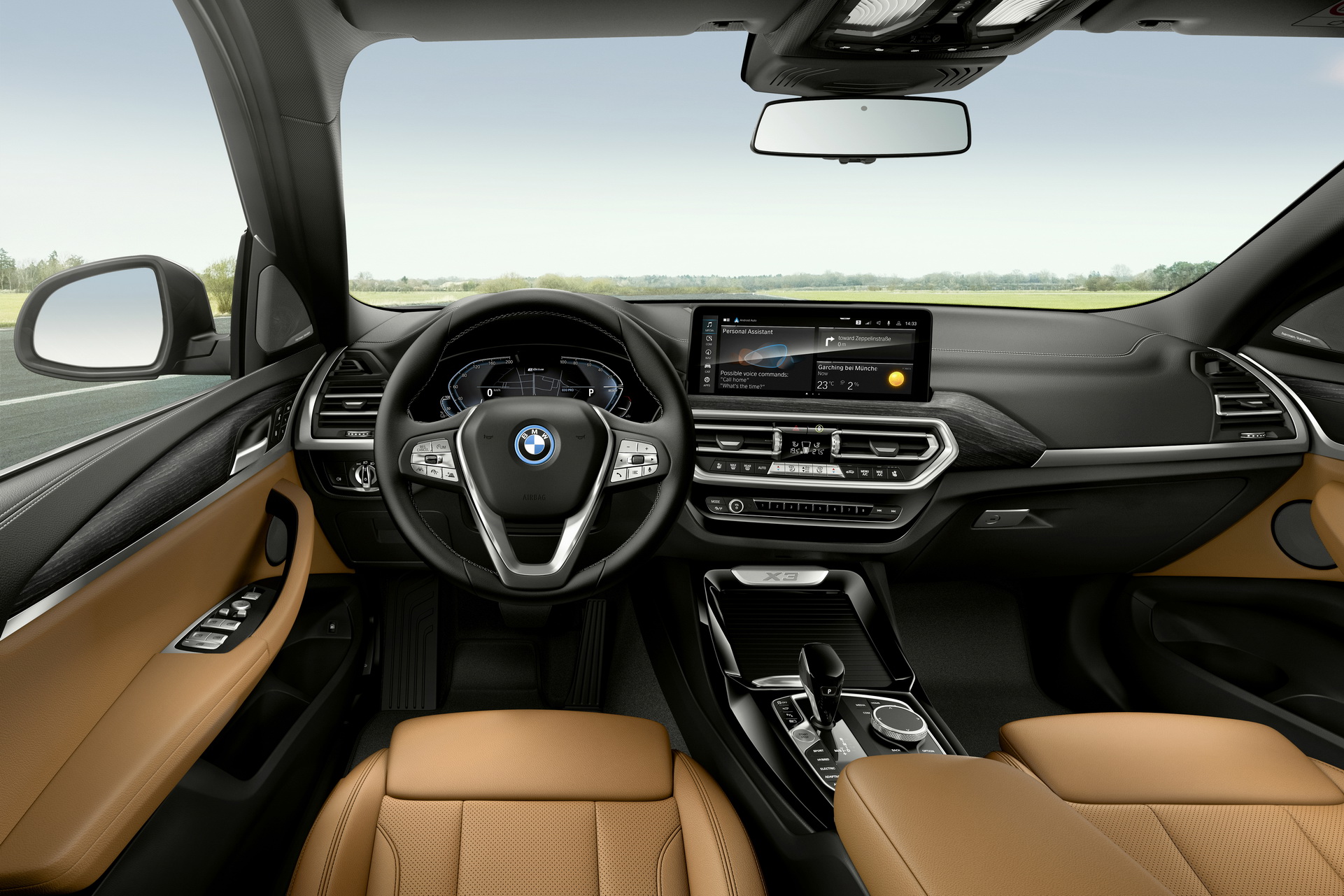 Download 2022 BMW X3 xDrive 30e - Interior, Cockpit HD Wallpaper 1921x1281 #29