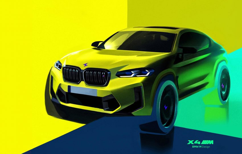 2022 BMW X4 M Competition - Design Sketch Wallpaper 850x542 #58