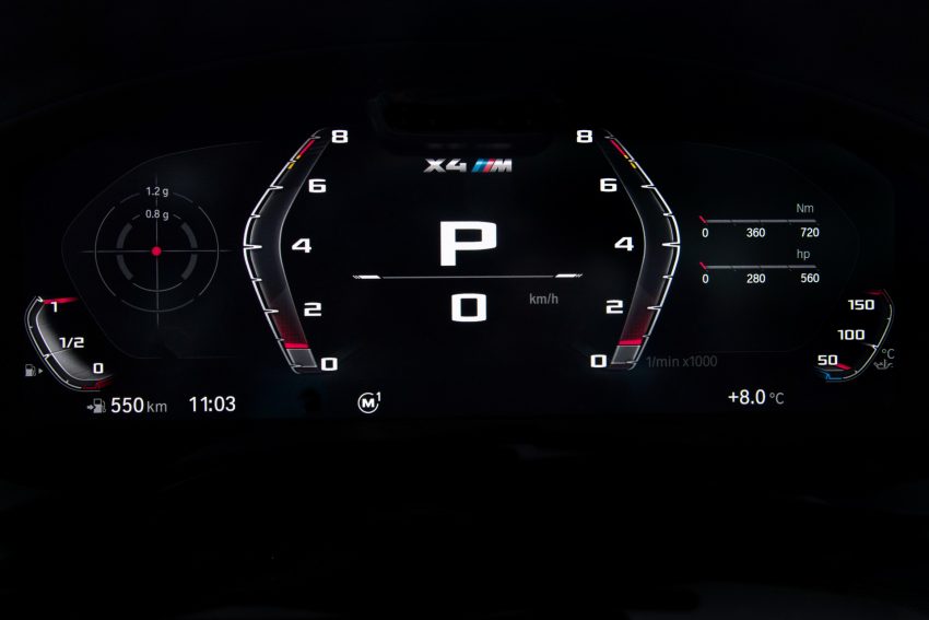 2022 BMW X4 M Competition - Digital Instrument Cluster Wallpaper 850x567 #50
