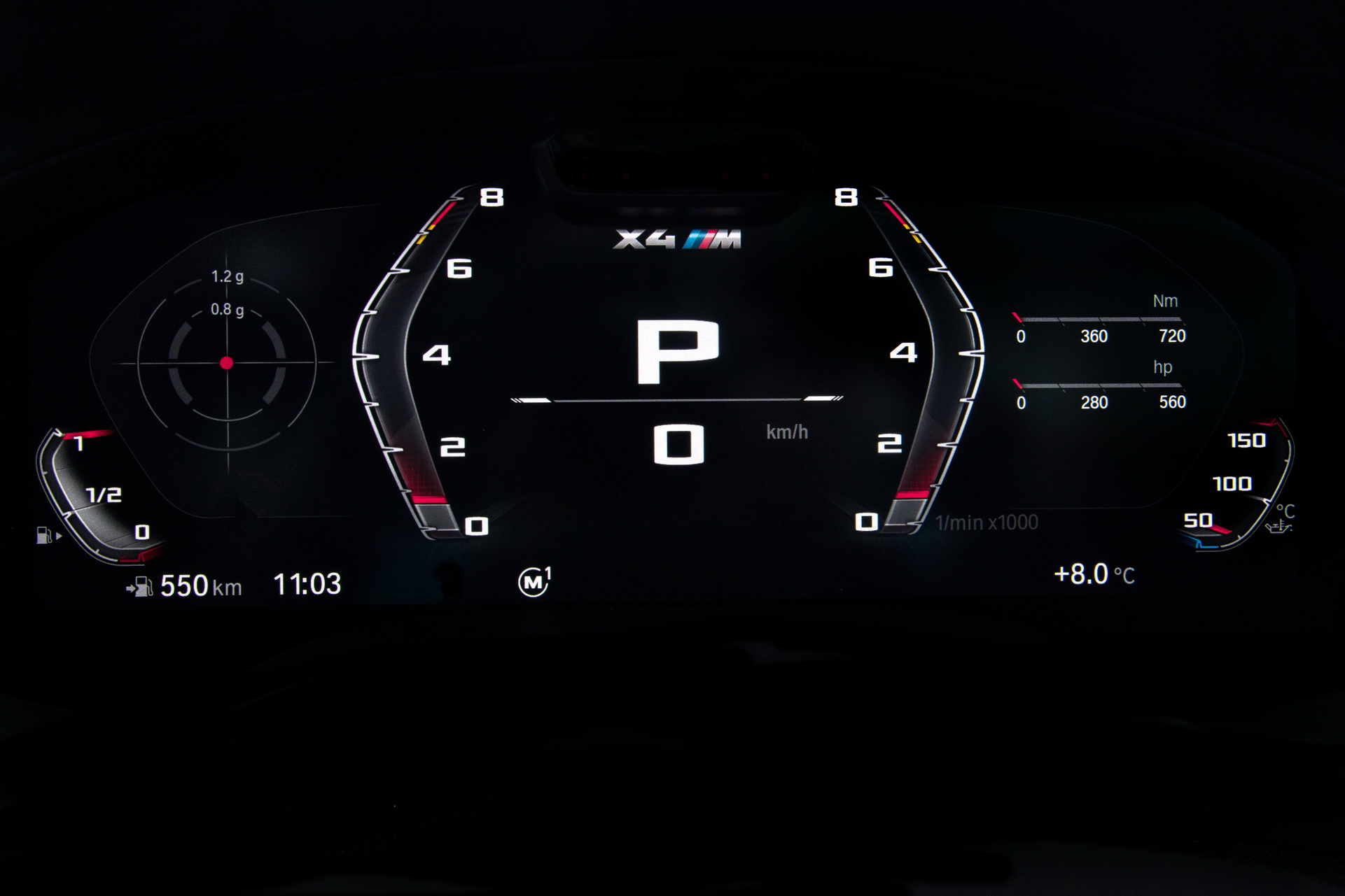 Download 2022 BMW X4 M Competition - Digital Instrument Cluster HD Wallpaper 1921x1281 #50