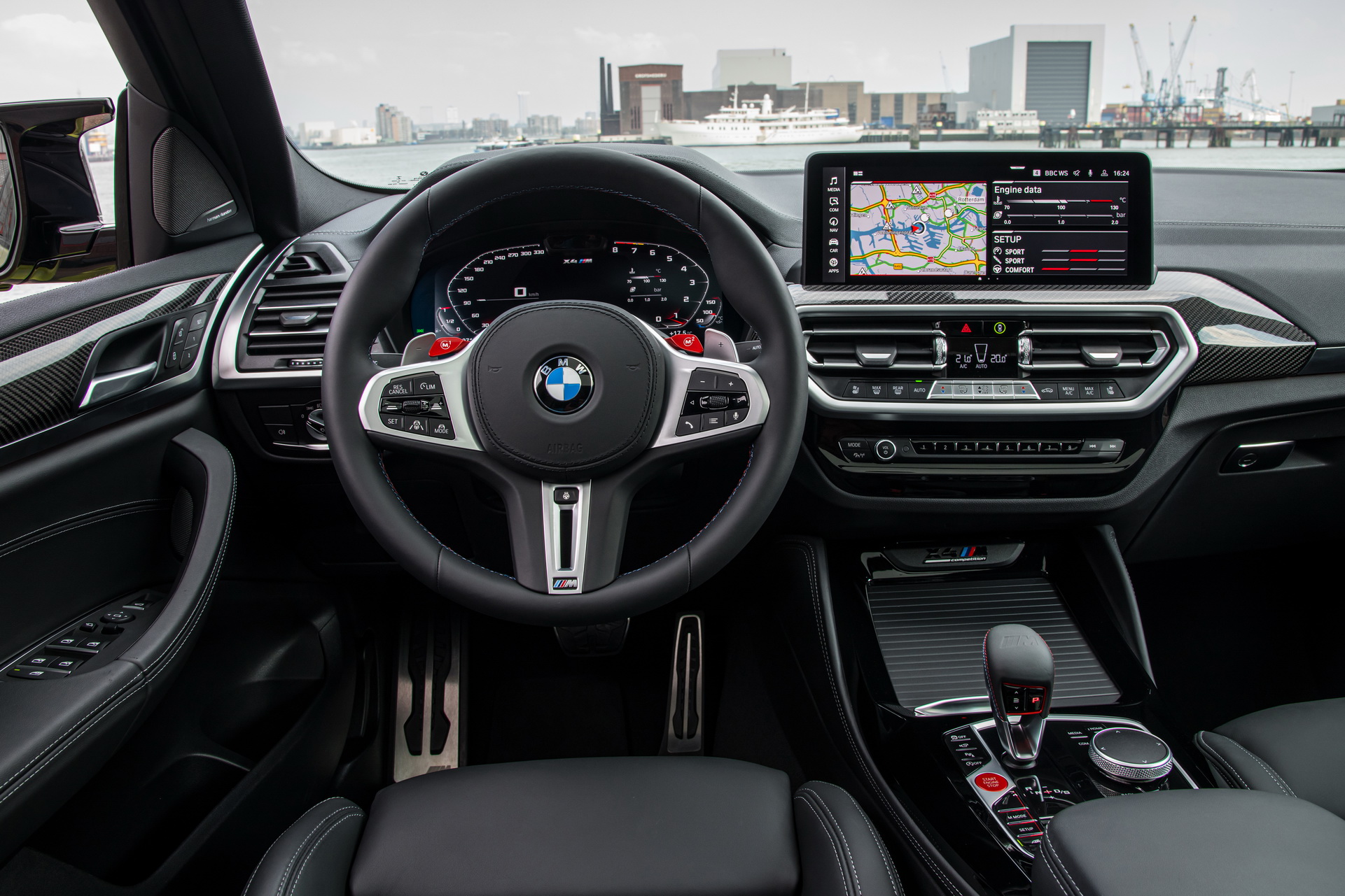 Download 2022 BMW X4 M Competition - Interior, Cockpit HD Wallpaper 1921x1281 #40