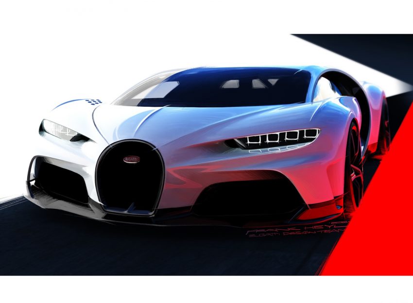 2022 Bugatti Chiron Super Sport - Design Sketch Wallpaper 850x624 #49