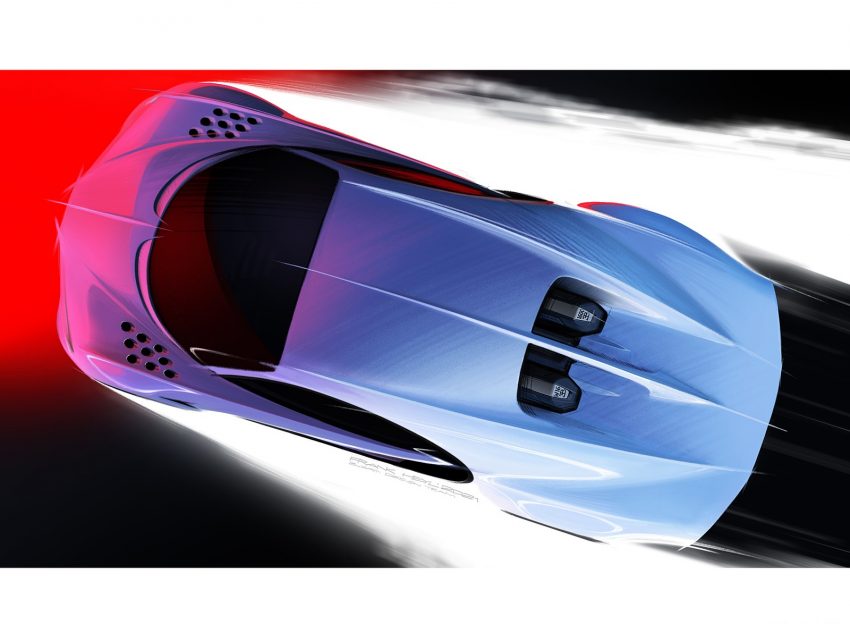 2022 Bugatti Chiron Super Sport - Design Sketch Wallpaper 850x624 #50