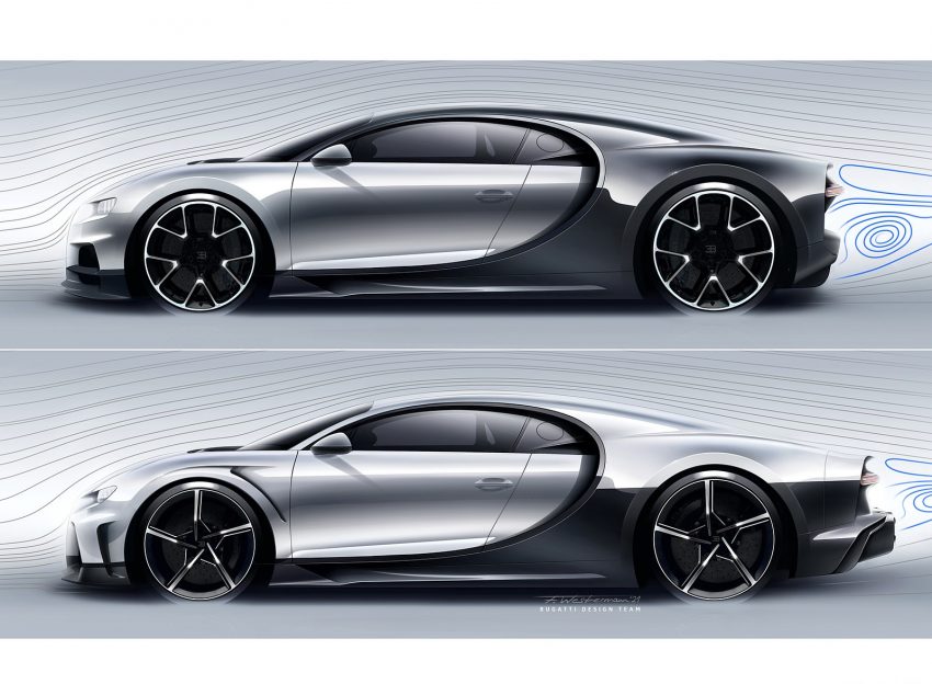 2022 Bugatti Chiron Super Sport - Design Sketch Wallpaper 850x624 #51