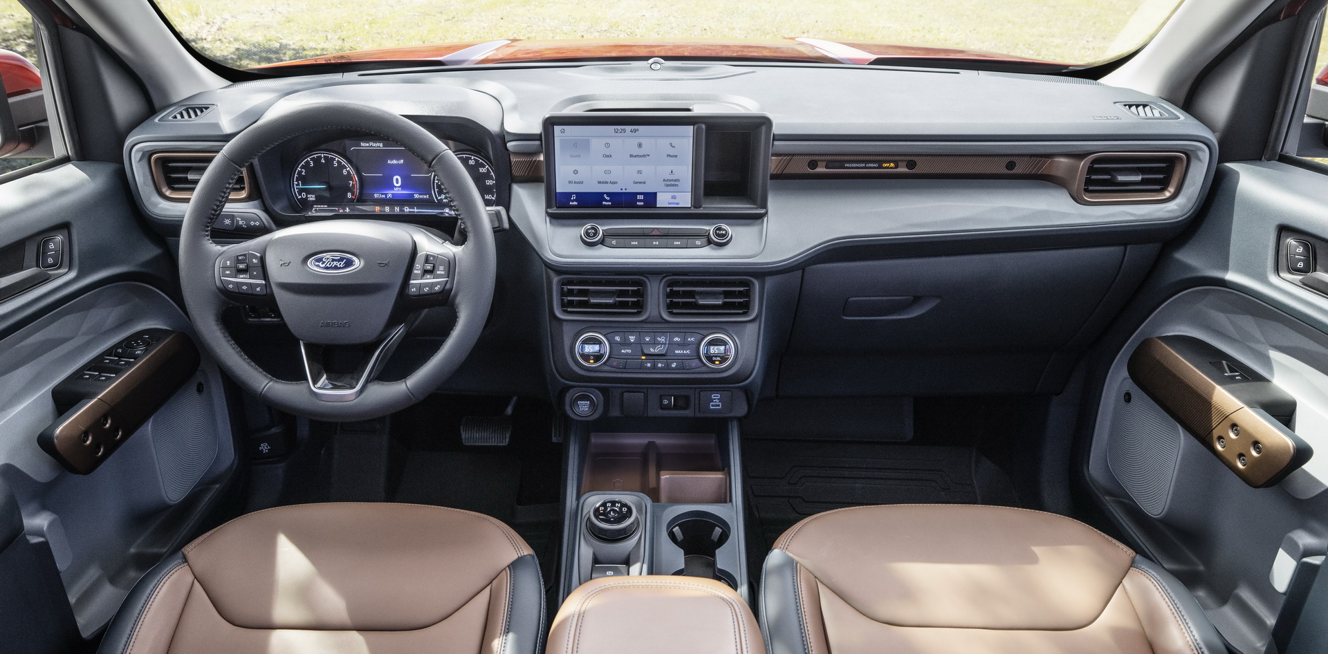 Download 2022 Ford Maverick 2L-EcoBoost AWD Lariat - Interior, Cockpit HD Wallpaper 1920x946 #26