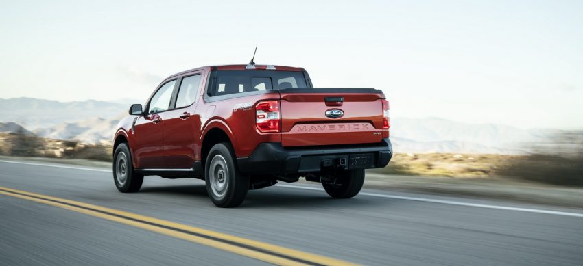 2022 Ford Maverick 2L-EcoBoost AWD Lariat - Rear Three-Quarter Wallpaper 850x389 #4