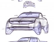 2022 Ford Maverick Hybrid XLT - Design Sketch Wallpaper 190x150