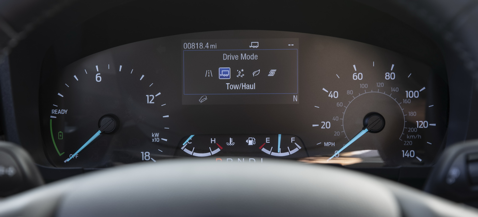 Download 2022 Ford Maverick XLT - Digital Instrument Cluster HD Wallpaper 1920x872 #18