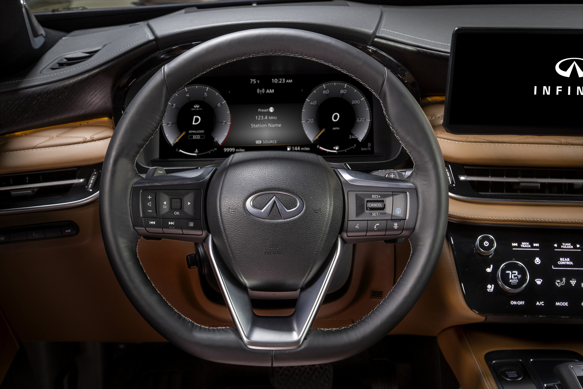 Download 2022 Infiniti QX60 - Interior, Steering Wheel HD Wallpaper 1920x1280 #54