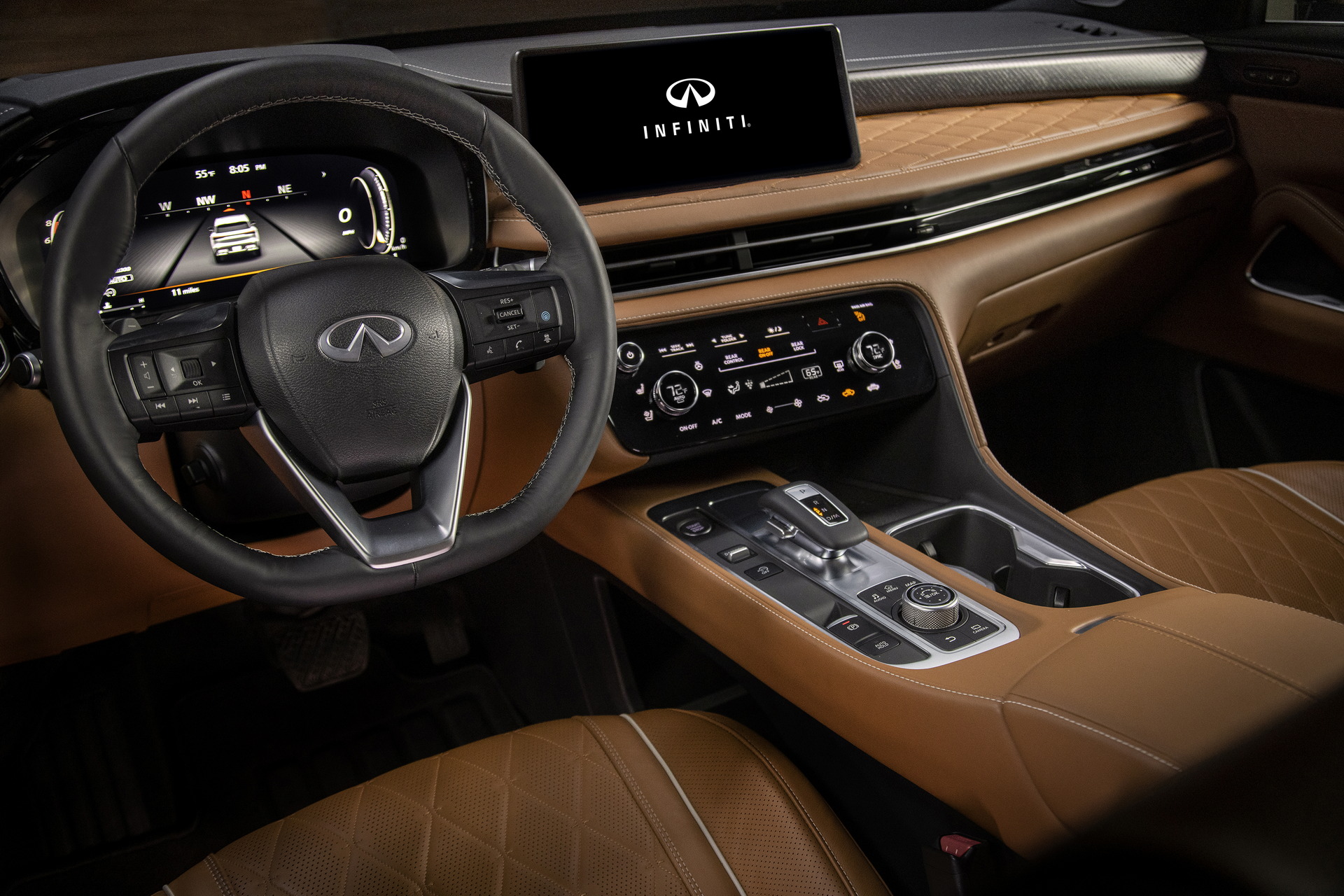 Download 2022 Infiniti QX60 - Interior HD Wallpaper 1920x1280 #40