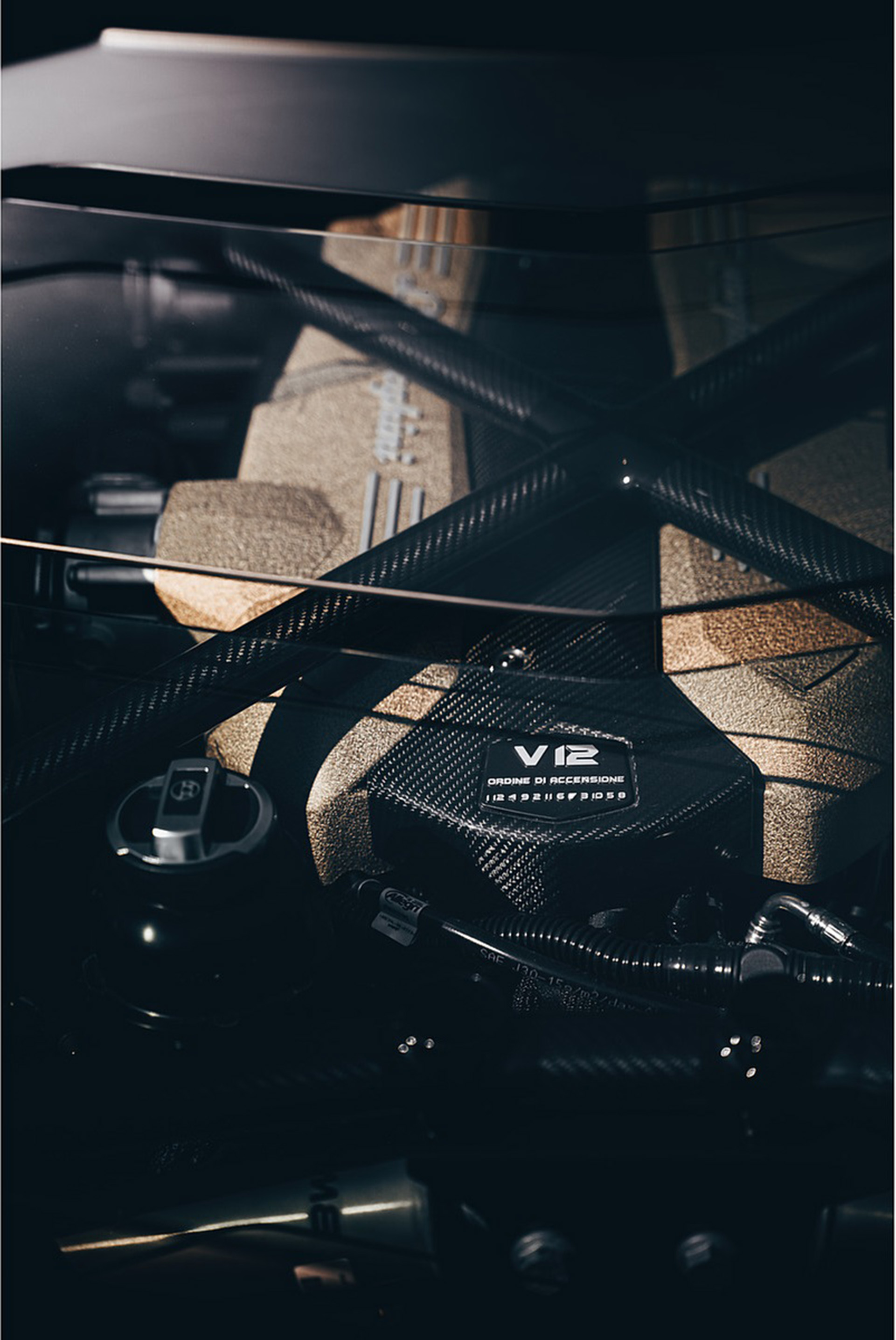 Download 2022 Lamborghini Aventador LP 780-4 Ultimae - Engine HD Phone Wallpaper 1921x2871 #37