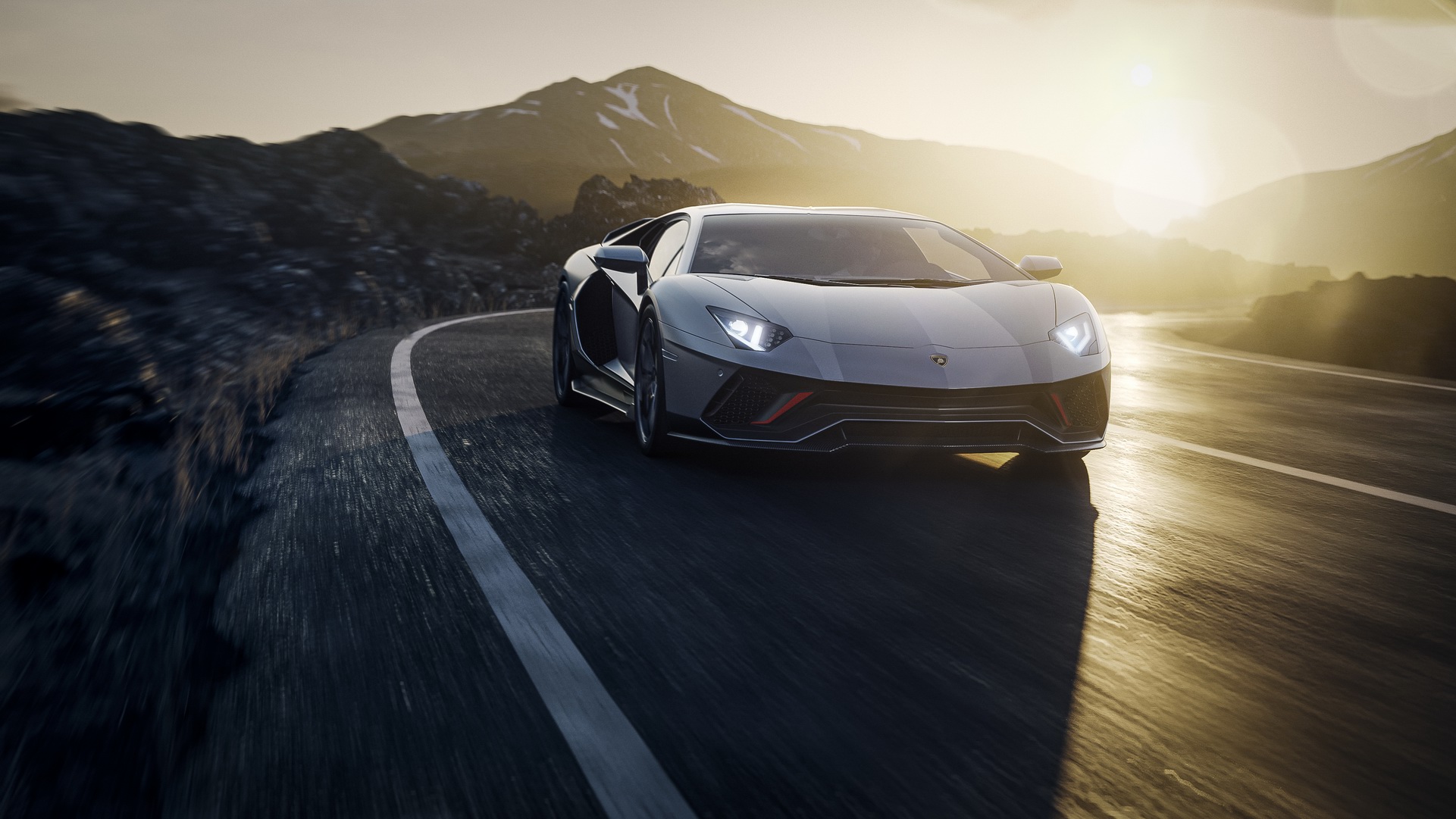 Download 2022 Lamborghini Aventador LP 780-4 Ultimae - Front HD Wallpaper 1921x1081 #43