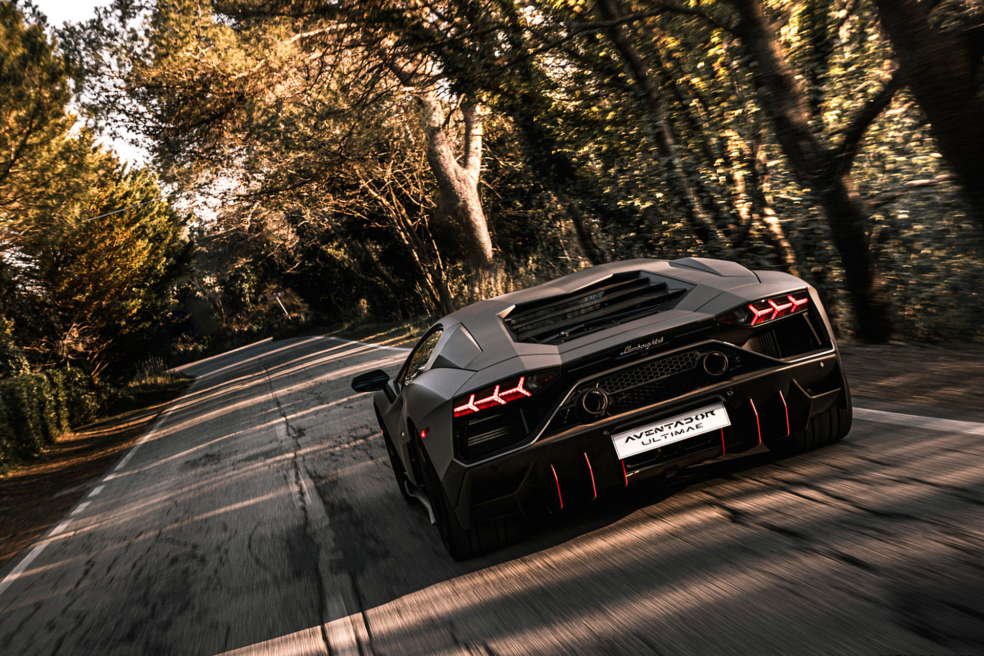 Download 2022 Lamborghini Aventador LP 780-4 Ultimae - Rear HD Wallpaper 1921x1281 #16