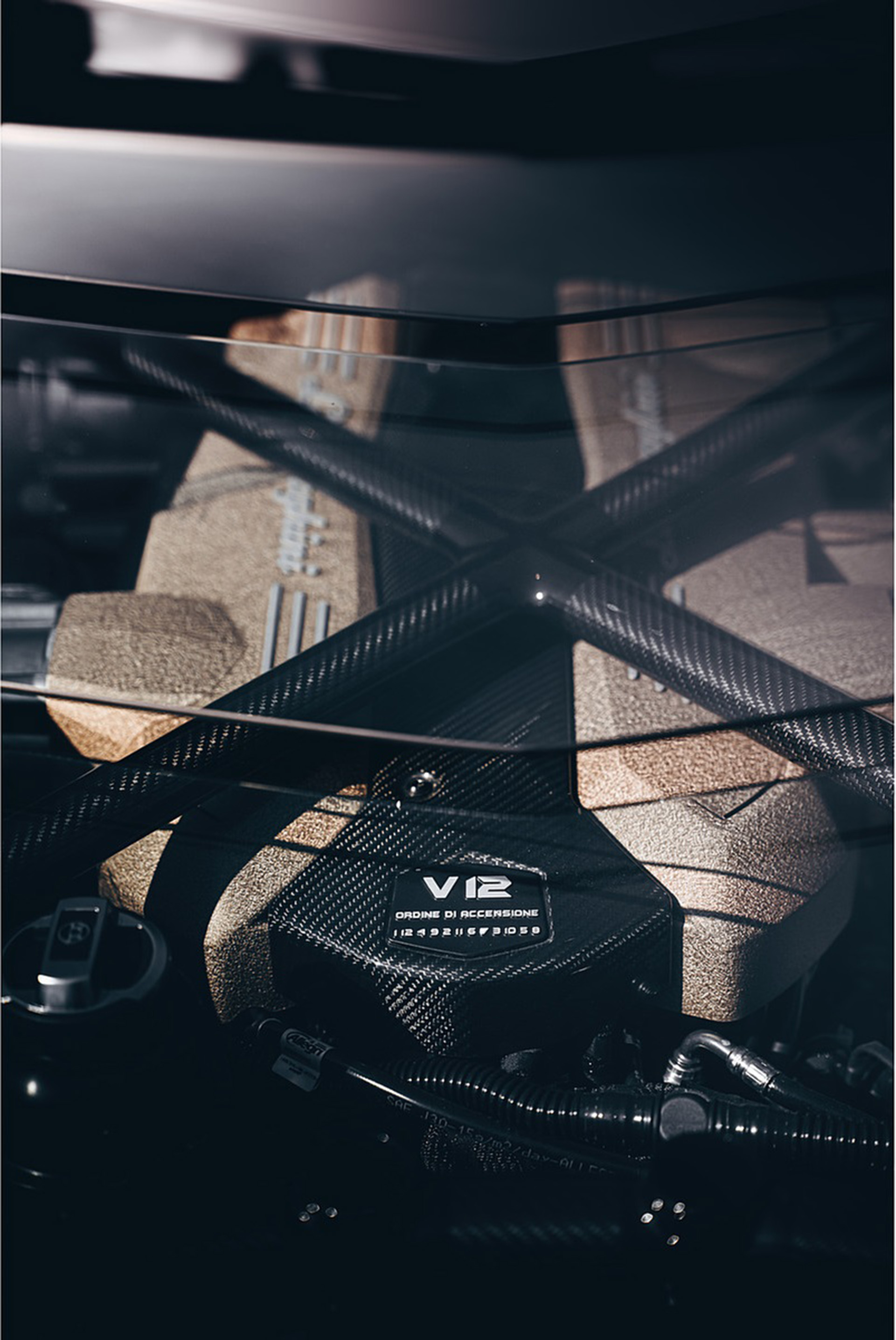 Download 2022 Lamborghini Aventador LP 780-4 Ultimae Roadster - Engine HD Phone Wallpaper 1921x2871 #34